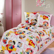 Детское постельное белье Очаровашки, размер 1,5 сп, бязь