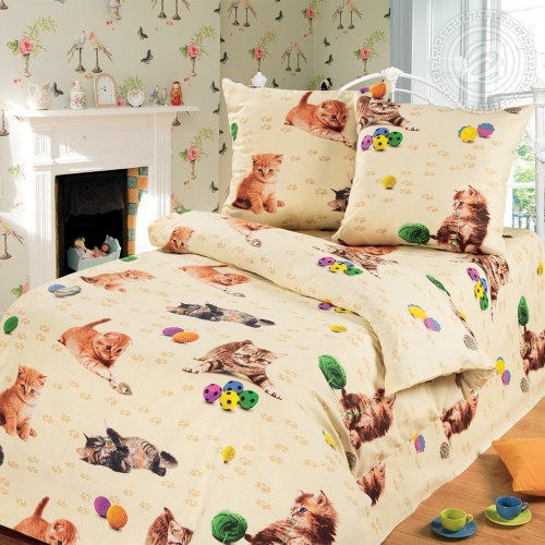 КПБ Усатый-полосатый 100, размер 1,5 сп. КПБ Усатый-полосатый 100, размер 1,5 сп.