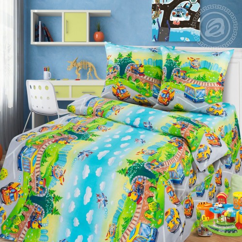 КПБ Детский парк 100, размер 1,5 сп. КПБ Детский парк 100, размер 1,5 сп.