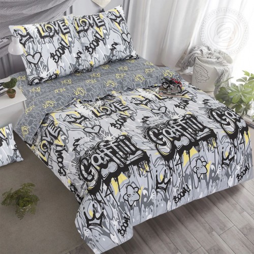 КПБ Стрит-Арт 909, размер 2 сп. с Евро