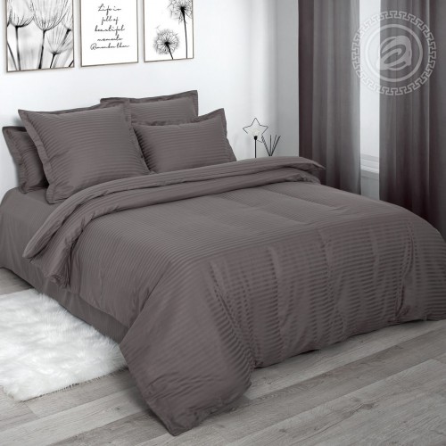 КПБ Пепельный (полоса) 867/1, размер Евро