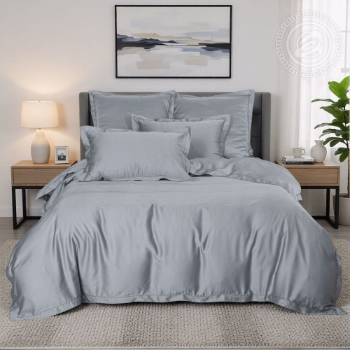 КПБ Пепельно-серый 874, размер 2 сп. с Евро