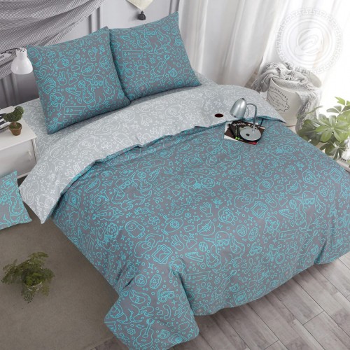 КПБ Осьминожки 909, размер 2 сп. с Евро