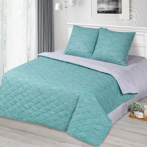 Постельное белье Постельное белье Колорит бирюза 609, размер 2 сп. с Евро, 2 сп. с Евро