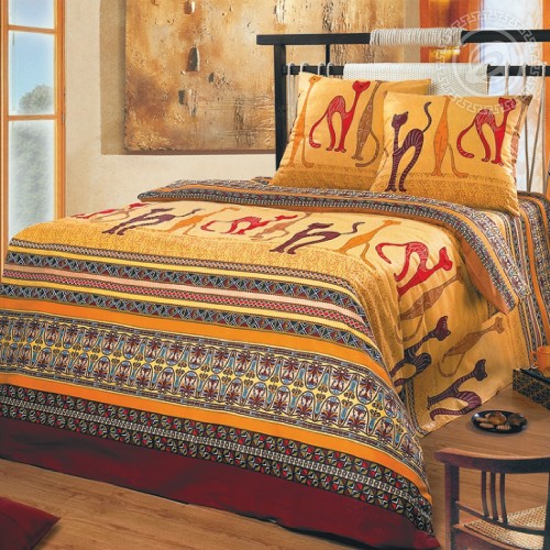 Постельное белье Кошки 109, размер 2 сп. с Евро