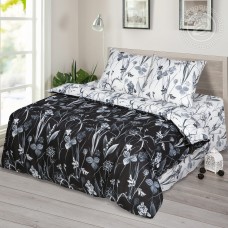 Постельное белье Мотылёк, размер 2 сп. с Евро, бязь премиум с простыней без резинки Постельное белье Мотылёк, размер 2 сп. с Евро, бязь премиум с простыней без резинки