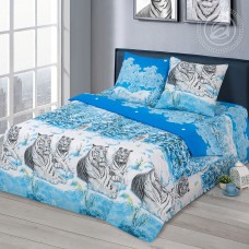 Постельное белье Символ удачи, размер 2 сп. с Евро, бязь премиум с простыней без резинки Постельное белье Символ удачи, размер 2 сп. с Евро, бязь премиум с простыней без резинки