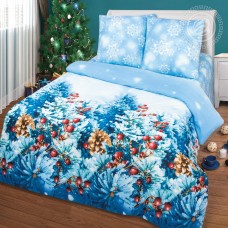 Постельное белье Чародейка, размер Евро, бязь премиум с простыней без резинки