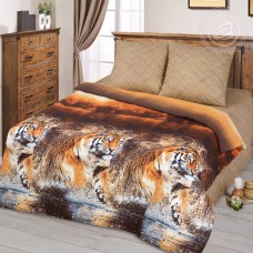 Постельное белье Шерхан, размер 1,5 сп, бязь премиум с простыней без резинки