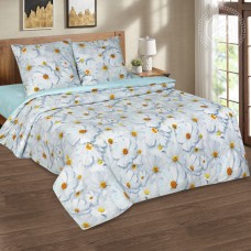 Постельное белье Космея, размер 1,5 сп, поплин de luxe c простыней без резинки