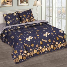 Постельное белье Заветное желание, размер Семейный, поплин de luxe c простыней без резинки