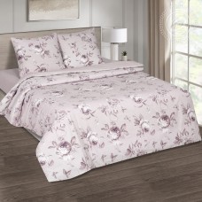 Постельное белье Ювента, размер Семейный, поплин de luxe c простыней без резинки