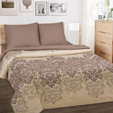 Постельное белье Долорес, размер Семейный, поплин de luxe c простыней без резинки