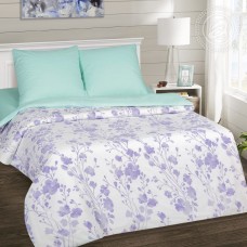 Постельное белье Кармелита, размер Семейный, поплин de luxe c простыней без резинки