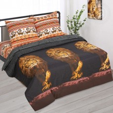 КПБ Львиное сердце, размер 1,5 сп, поплин de luxe c простыней без резинки КПБ Львиное сердце, размер 1,5 сп, поплин de luxe c простыней без резинки