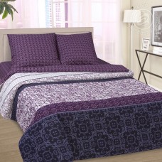 Постельное белье Идальго, размер Семейный, поплин de luxe c простыней без резинки