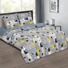 Постельное белье Витраж, размер 1,5 сп, поплин de luxe c простыней без резинки
