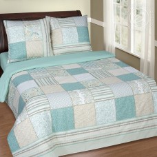 КПБ Мелисса, размер 1,5 сп, поплин de luxe с простынью на резинке