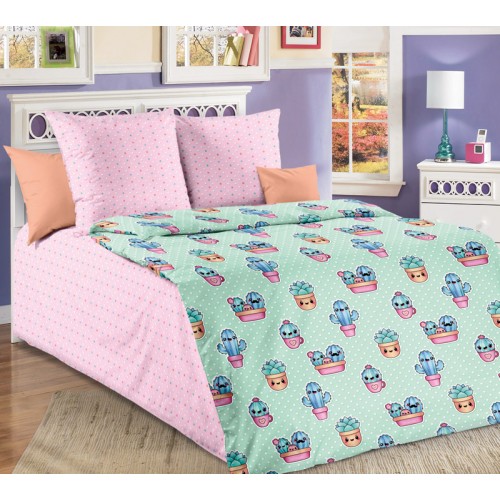 КПБ Кактусы 1 гол, размер 1,5 спальный