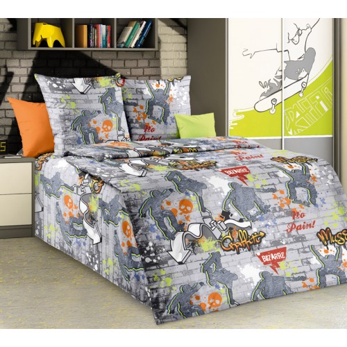 КПБ Стрит-арт 1, размер 1,5 спальный