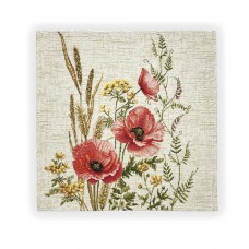 Наволочка "Разноцветье Маки и Пижма БТ " (32х32) Наволочка "Разноцветье Маки и Пижма БТ " (32х32)