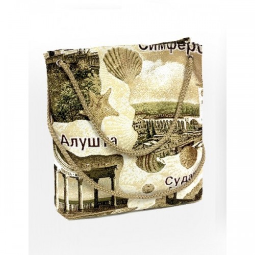 Сумка с люверсами (ткань Достопримечательность)