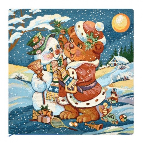 Гобеленовая Наволочка новогодняя 