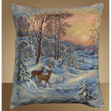 Гобеленовая наволочка "Олени" (50х50)