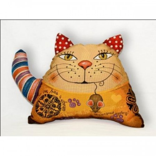 Гобеленовая подушка-игрушка  