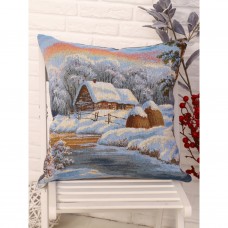 Гобеленовая Наволочка новогодняя 