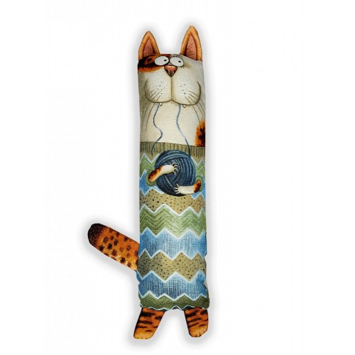 Гобеленовая подушка-игрушка валик 