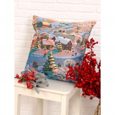 Гобеленовая Наволочка новогодняя 