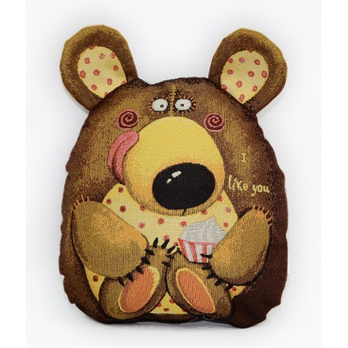 Гобеленовая подушка-игрушка  