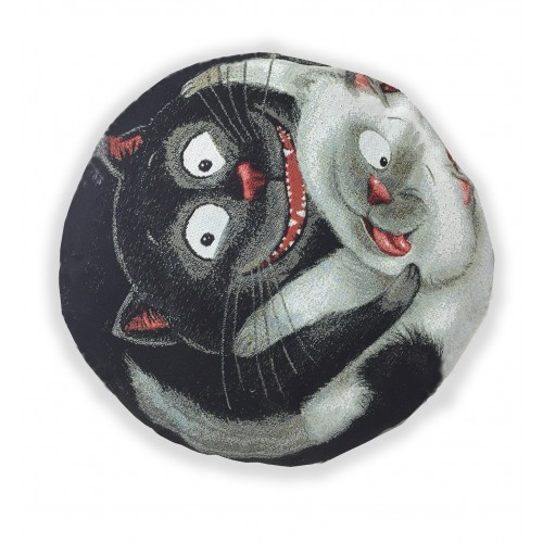 Гобеленовая подушка-игрушка  