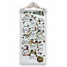 Гобелен календарь "2024 Двенадцать месяцев Собачки" (32х58) Гобелен календарь "2024 Двенадцать месяцев Собачки" (32х58)