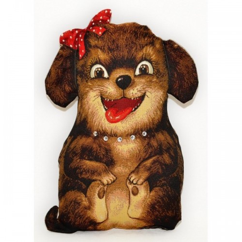 Гобеленовая подушка-игрушка  