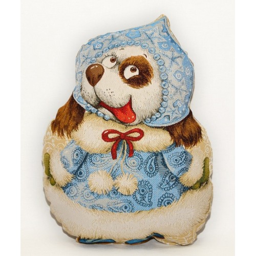 Гобеленовая подушка-игрушка  