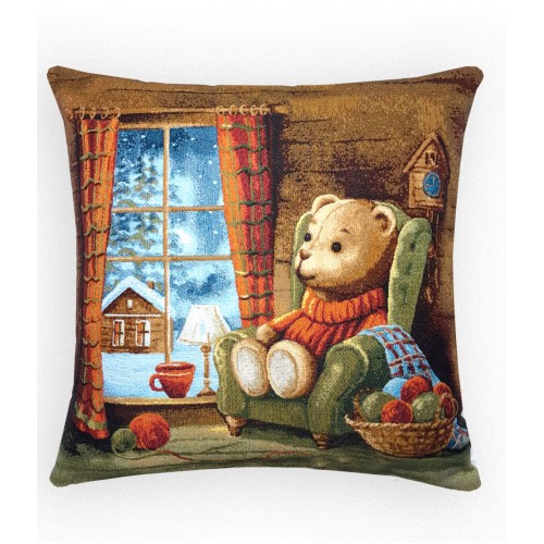 Гобеленовая Наволочка новогодняя 