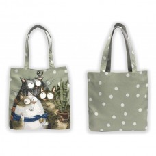 Сумка-шоппер Семейка котиков горох