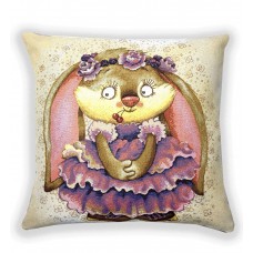 Гобелен Наволочка "Очаровашка в фиолетовом платье" (45х45) Гобелен Наволочка "Очаровашка в фиолетовом платье" (45х45)