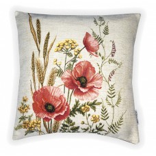 Гобелен наволочка "Разноцветье Маки и Пижма " (45х45)