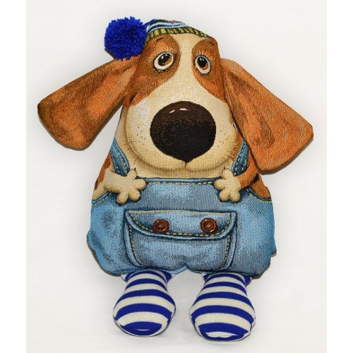 Гобеленовая подушка-игрушка  