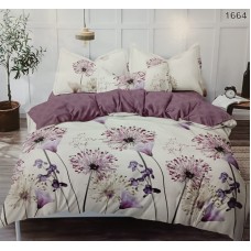 Постельное белье Крупные цветы, поплин наволочки 70х70, Размер 1,5 спальный