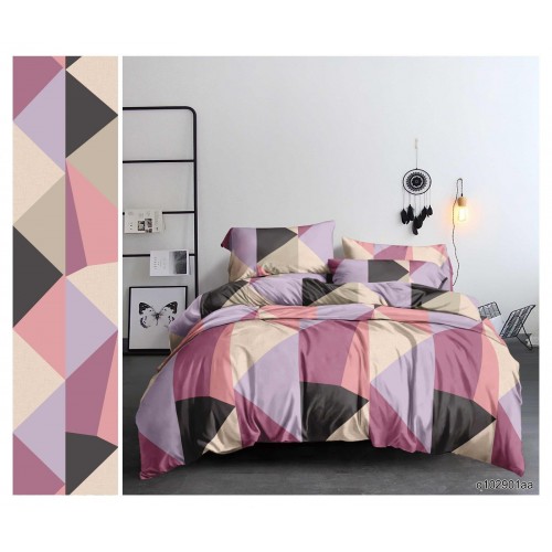 Постельное белье Калейдоскоп  полисатин наволочки 70х70см, Размер 1,5 сп.