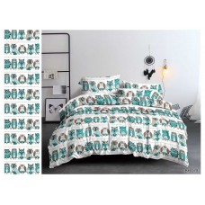 КПБ Совы полисатин,  Размер 1,5 сп. наволочки 70x70