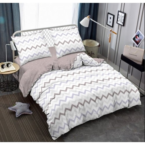 Постельное белье Зигзаг поплин, наволочки 70х70см, Размер Евро Постельное белье Зигзаг поплин, наволочки 70х70см, Размер Евро