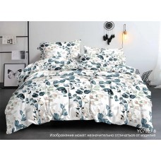 Постельное белье в цветочек полисатин, Размер 1,5 сп.