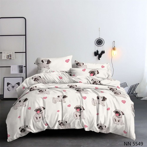Детское постельное белье Мопсы полисатин ,наволочки 50х70 и 70х70см, Размер 1,5 сп. 50*70 Детское постельное белье Мопсы полисатин ,наволочки 50х70 и 70х70см, Размер 1,5 сп. 50*70