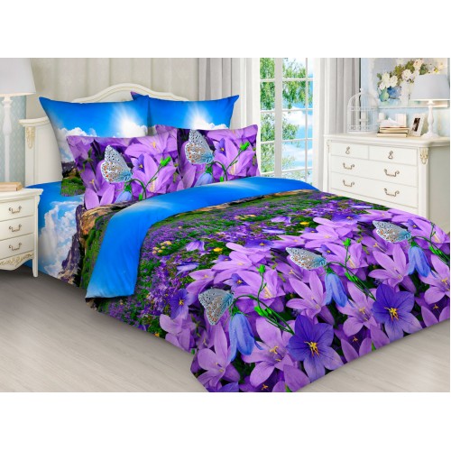 Постельное белье 3д бязь, наволочки 70х70см, Размер Евро