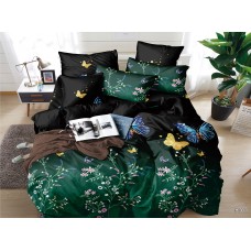 КПБ Баттерфляй полисатин, 2сп+Евро прост на резинке